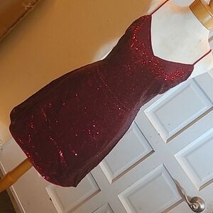 Cherrie red color dress 🍒 Size L  SHEIN